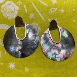 Kendra Scott Diane Silver Statement Earrings